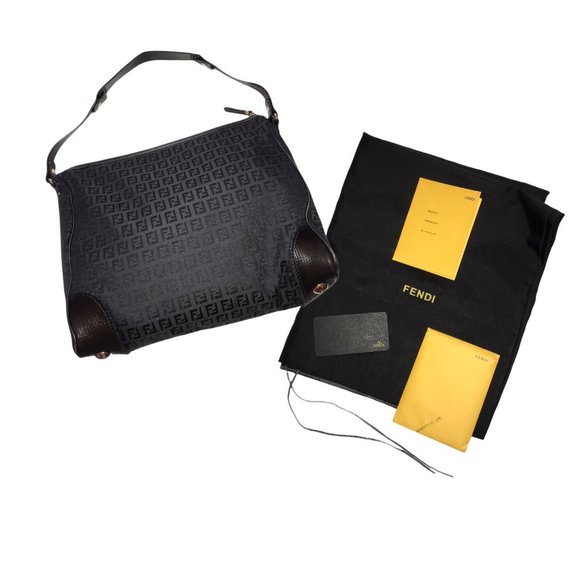 Authentic FENDI Vintage Zucca Hobo Bag - Picture 4 of 13